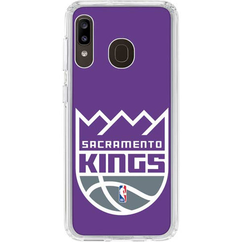 NBA Sacramento Kings Large Logo Galaxy A20 Clear Case