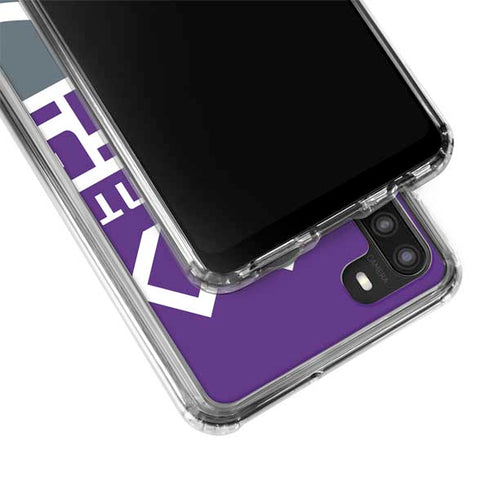 NBA Sacramento Kings Large Logo Galaxy A21 Clear Case