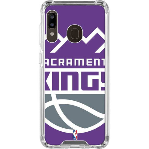 NBA Sacramento Kings Large Logo Galaxy A30 Clear Case