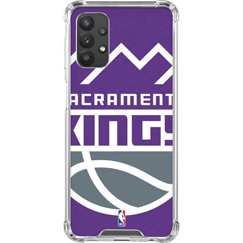 NBA Sacramento Kings Large Logo Galaxy A32 5G Clear Case