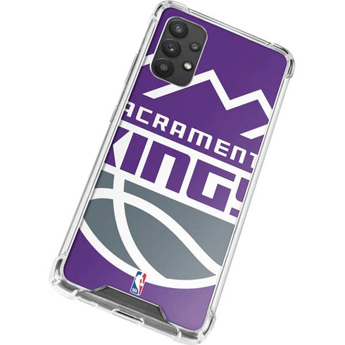 NBA Sacramento Kings Large Logo Galaxy A32 5G Clear Case