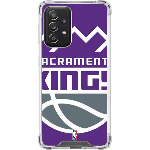 NBA Sacramento Kings Large Logo Galaxy A52 5G Clear Case