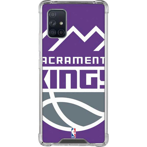 NBA Sacramento Kings Large Logo Galaxy A71 5G Clear Case
