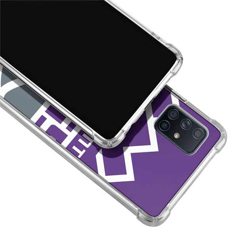 NBA Sacramento Kings Large Logo Galaxy A71 5G Clear Case