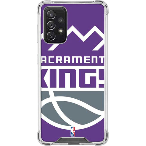 NBA Sacramento Kings Large Logo Galaxy A72 5G Clear Case