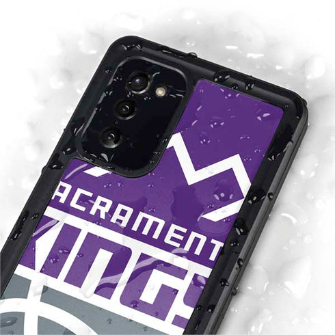 NBA Sacramento Kings Large Logo Galaxy Note20 5G Waterproof Case
