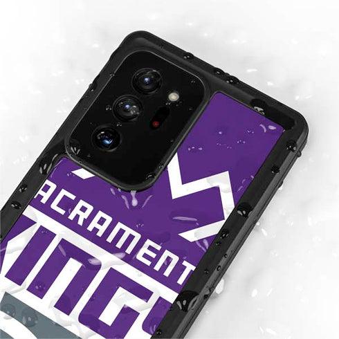 NBA Sacramento Kings Large Logo Galaxy Note20 Ultra 5G Waterproof Case