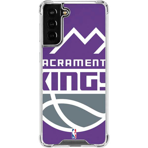 NBA Sacramento Kings Large Logo Galaxy S21 FE Clear Case