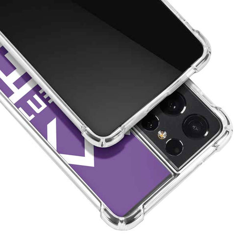 NBA Sacramento Kings Large Logo Galaxy S21 Ultra 5G Clear Case