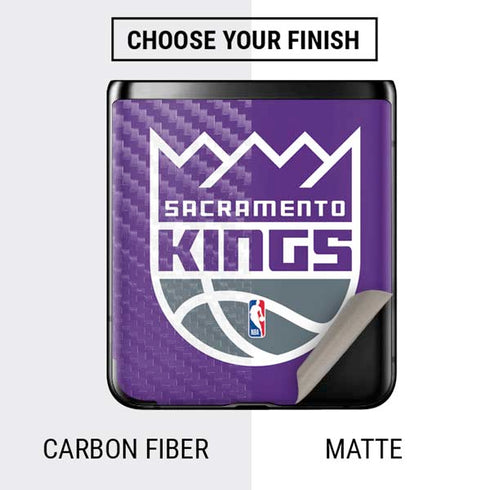NBA Sacramento Kings Large Logo Galaxy Z Flip Skin