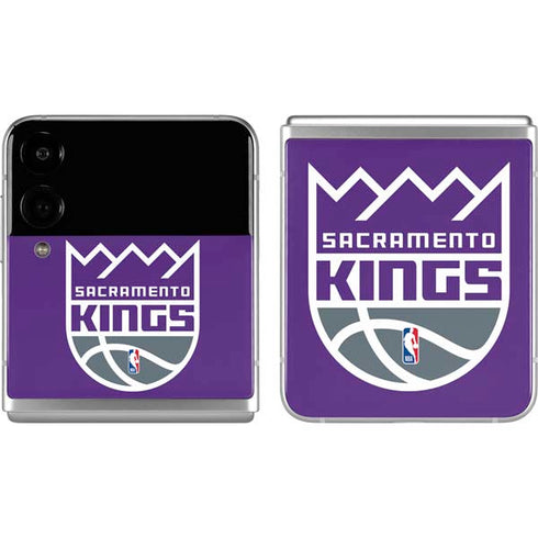 NBA Sacramento Kings Large Logo Galaxy Z Flip4 5G Skin