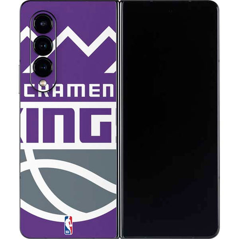 NBA Sacramento Kings Large Logo Galaxy Z Fold4 5G Skin