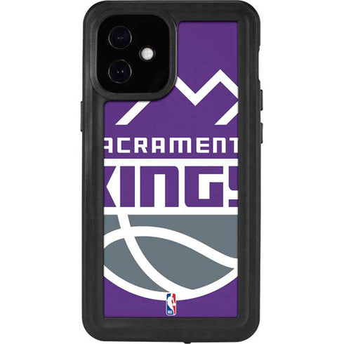 NBA Sacramento Kings Large Logo iPhone 12 Mini Waterproof Case