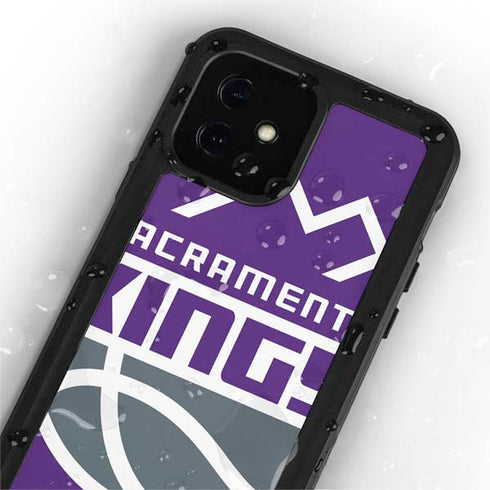 NBA Sacramento Kings Large Logo iPhone 12 Mini Waterproof Case