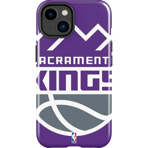 NBA Sacramento Kings Large Logo iPhone 15 Plus Impact Case