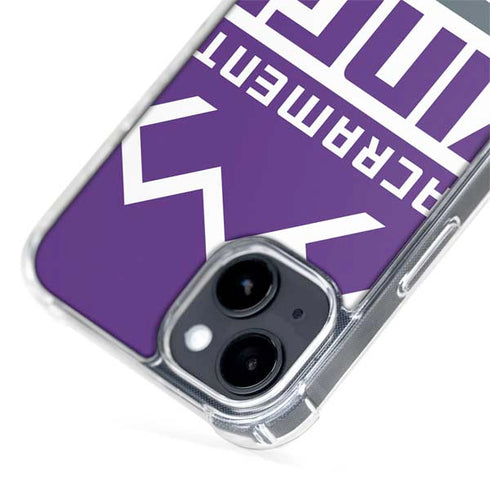 NBA Sacramento Kings Large Logo iPhone 15 Plus MagSafe Case