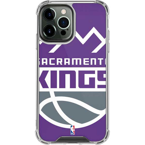 NBA Sacramento Kings Large Logo iPhone 14 Pro Max Clear Case