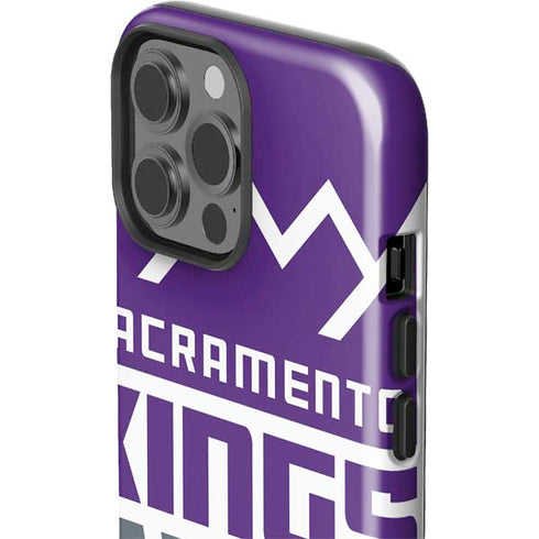 NBA Sacramento Kings Large Logo iPhone 15 Pro Max Impact Case