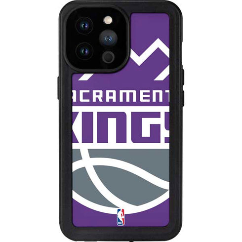 NBA Sacramento Kings Large Logo iPhone 14 Pro Max Waterproof Case