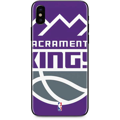 NBA Sacramento Kings Large Logo iPhone X Skin