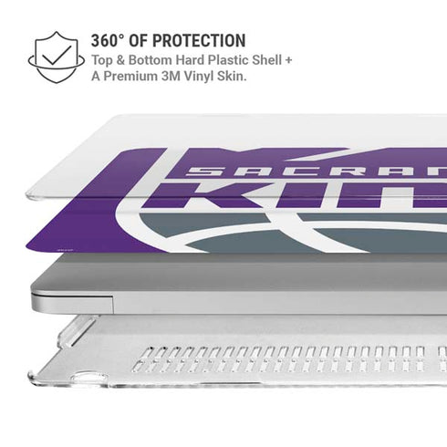 NBA Sacramento Kings Large Logo MacBook Air 13in M1 (2021) Case plus Skin