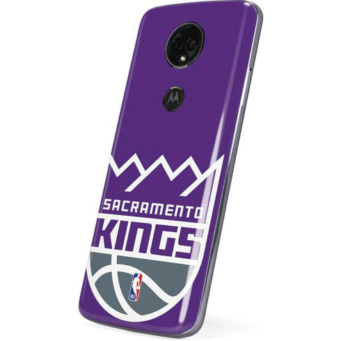 NBA Sacramento Kings Large Logo Moto E5 Plus Skin