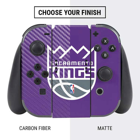 NBA Sacramento Kings Large Logo Nintendo Switch Bundle Skin