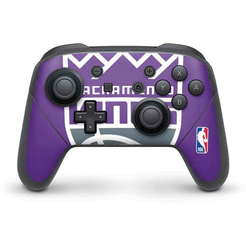 NBA Sacramento Kings Large Logo Nintendo Switch Pro Controller Skin