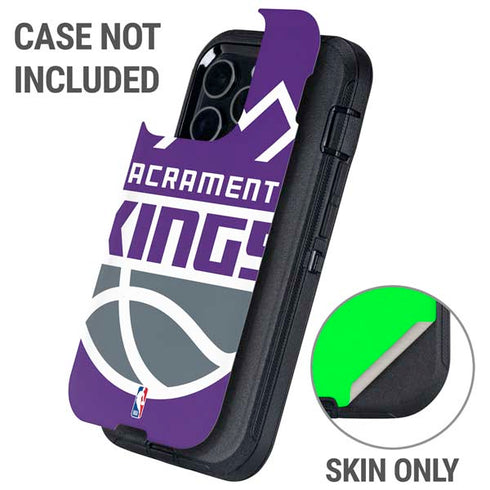 NBA Sacramento Kings Large Logo Otterbox Defender iPhone Skin