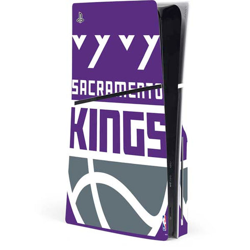 NBA Sacramento Kings Large Logo PS5 Slim Disk Console Skin
