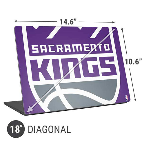NBA Sacramento Kings Large Logo Universal Laptop 18in (14.6 x 10.6in) Skin
