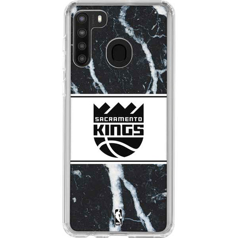 NBA Sacramento Kings Marble Galaxy A21 Clear Case