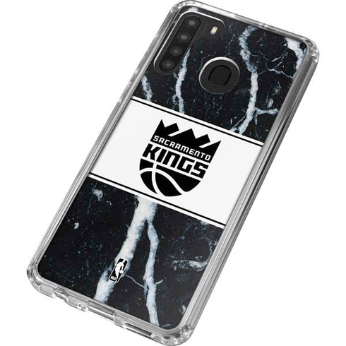NBA Sacramento Kings Marble Galaxy A21 Clear Case
