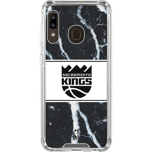 NBA Sacramento Kings Marble Galaxy A30 Clear Case