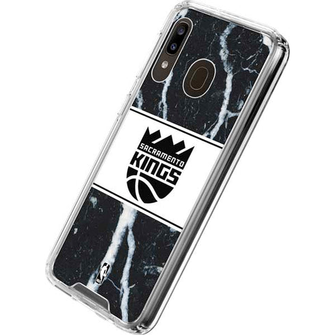 NBA Sacramento Kings Marble Galaxy A30 Clear Case