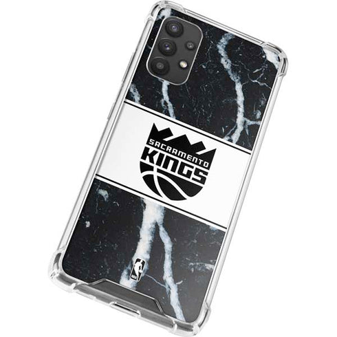 NBA Sacramento Kings Marble Galaxy A32 5G Clear Case