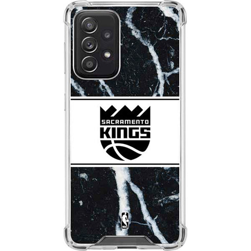 NBA Sacramento Kings Marble Galaxy A52 5G Clear Case