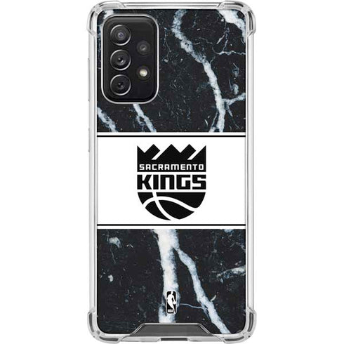 NBA Sacramento Kings Marble Galaxy A72 5G Clear Case