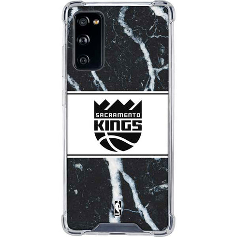 NBA Sacramento Kings Marble Galaxy S20 FE Clear Case