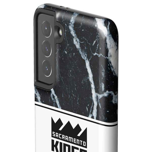 NBA Sacramento Kings Marble Galaxy S21 5G Pro Case