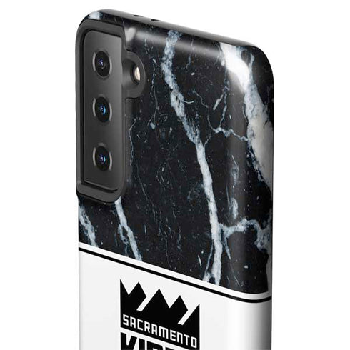 NBA Sacramento Kings Marble Galaxy S21 FE Pro Case