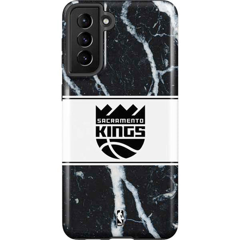 NBA Sacramento Kings Marble Galaxy S21 Plus 5G Pro Case