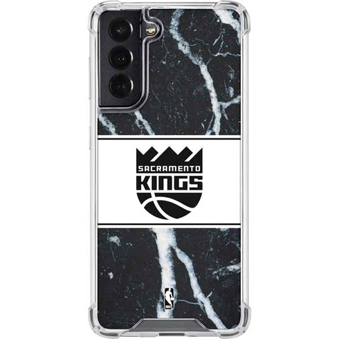 NBA Sacramento Kings Marble Galaxy S22 Clear Case