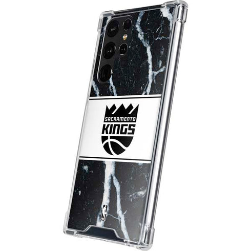 NBA Sacramento Kings Marble Galaxy S22 Ultra Clear Case