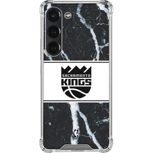 NBA Sacramento Kings Marble Galaxy S23 Clear Case
