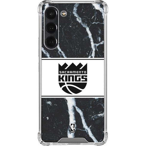 NBA Sacramento Kings Marble Galaxy S23 Plus Clear Case