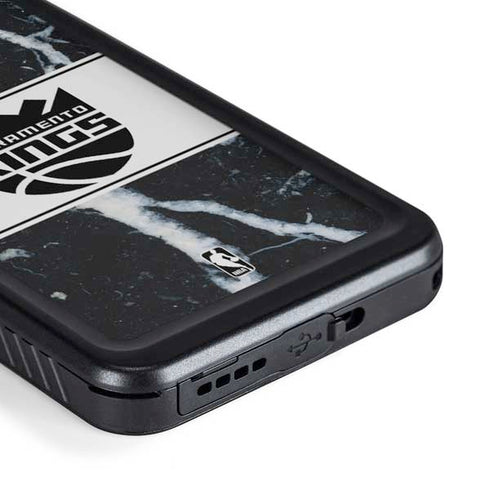 NBA Sacramento Kings Marble Galaxy S23 Plus Waterproof Case