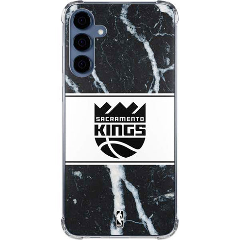 NBA Sacramento Kings Marble Galaxy S24 Clear Case