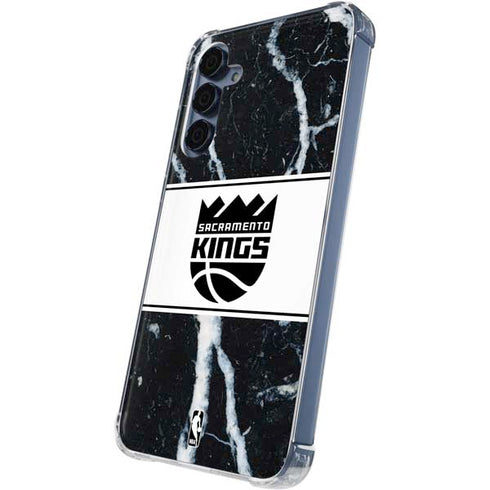 NBA Sacramento Kings Marble Galaxy S24 Clear Case