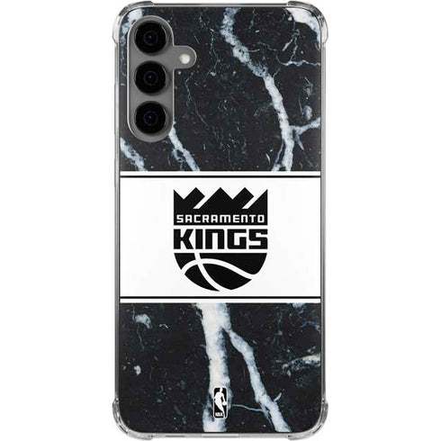NBA Sacramento Kings Marble Galaxy S24 Plus Clear Case